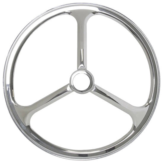 5-3/4 Inch Chrome Lucas Headlight Cover Only For Glass Dots