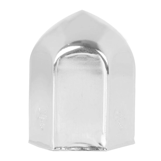 2 3/8 Inch Chrome Steel Push-On Cone Lug Nut Cover