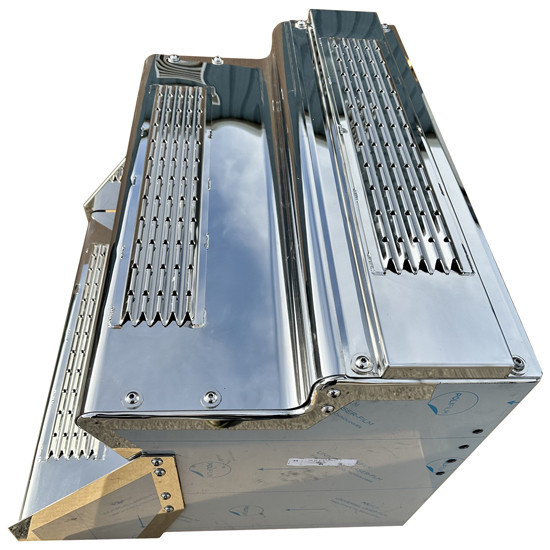 Twelve Ga. Stainless Steel Frame Mount Tool Box W/ Mounting Brackets- 34 Inch For Kenworth