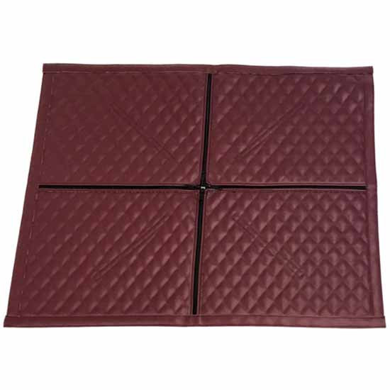 Wine 2 Zipper Quilted Vinyl Winter Front With By Robert James For Kenworth W900L