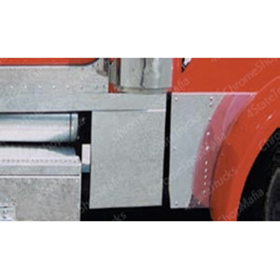 Peterbilt 379 127 BBC Hood Extension Panel 304 SS Bolt Mount By CSM