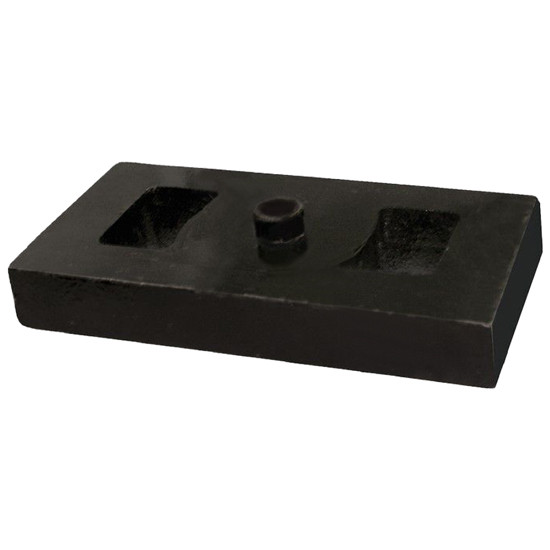 BESTfit Spring Riser-Spacer Block 7 X 4 X 1 Inch With 3/4 Inch Center Post