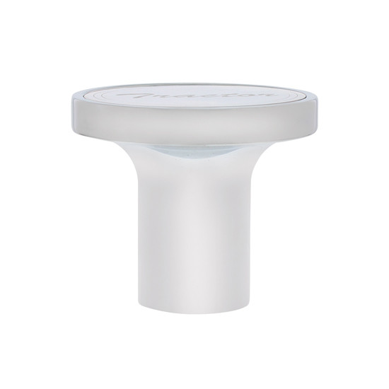 Chrome Aluminum Tractor Air Valve Knob With SS Plate - Screw On