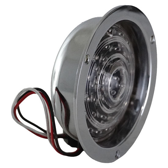 40 LED Deep Dish 4 inch Stop, Turn & Tail Red LED/Clear Lens