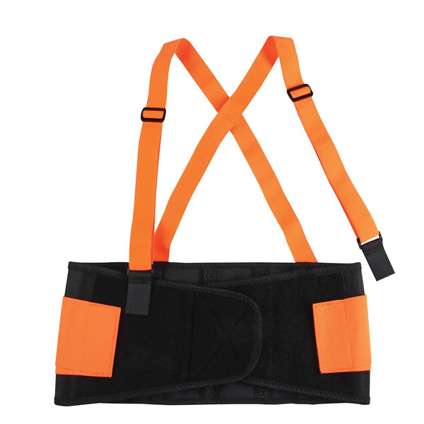 High Visible Adjustable Back Support Belt With Suspenders Strips