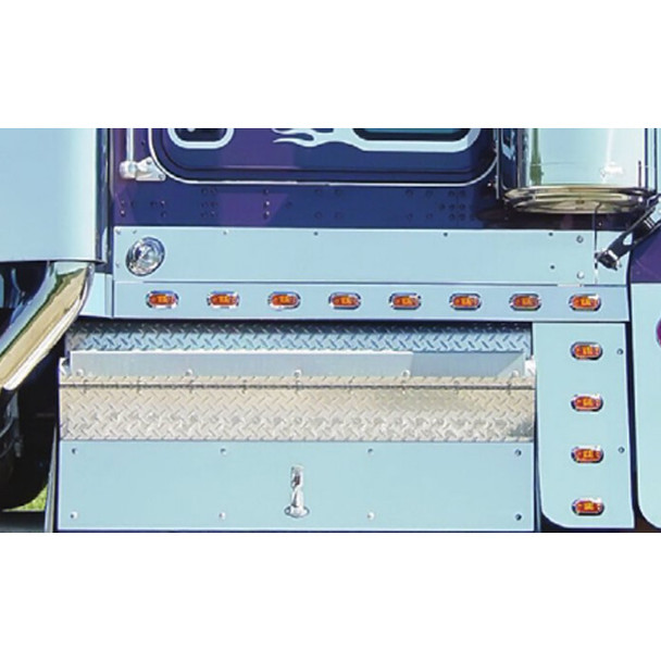 Cab Panels W/ M1 Amber LED / Clear Lens For Kenworth W900L
