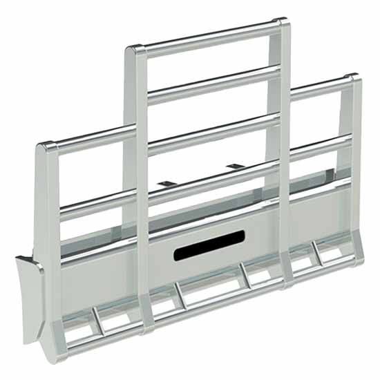 Herd Road Train Bumper Grille Guard With Slam Latch, Lift Assist, Turn Signal Lights For Peterbilt 367, 388, 389