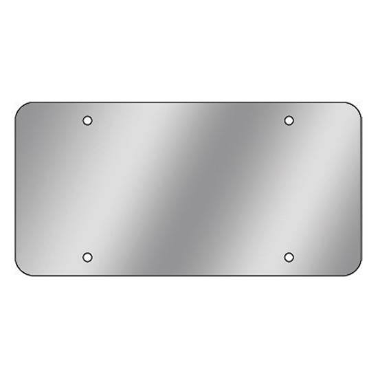 6 X 12 Inch Stainless Steel Vanity Plate - Blank