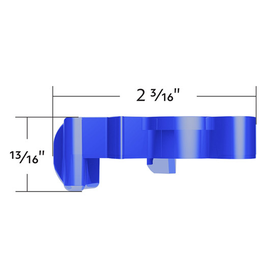 Indigo Blue Candy Plastic Splitter Button For Eaton Fuller 15 Speed Shifter