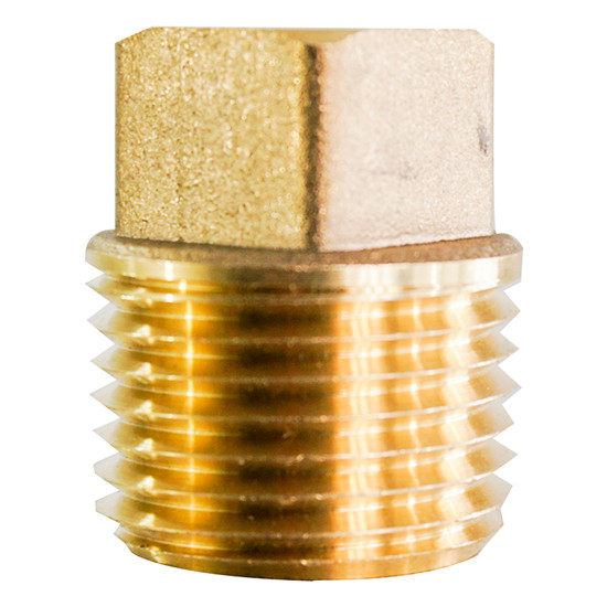 Brass Square Head Plug 1/2 Inch