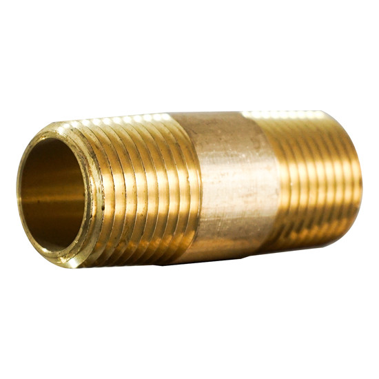 Brass Pipe Nipple 1/2 X 2 Inch