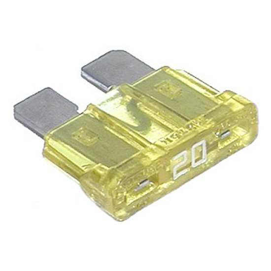 20 Amp Blade Fuse 32V - Yellow 5 Pack