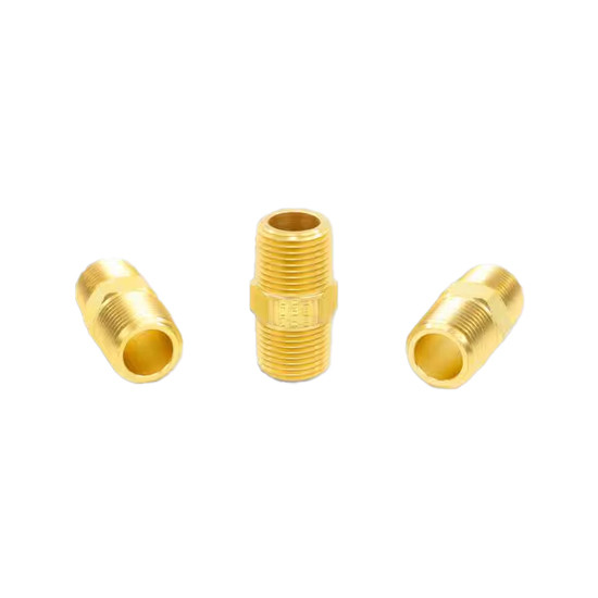 Brass Hex Nipple- 3/8 Inch