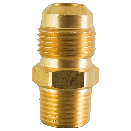 1/2 X 3/8 Inch Brass Flared SAE To Pipe Male Connector
