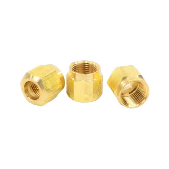3/8 Inch Brass Compression Nut For Nylon Tubing