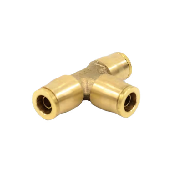 TPHD 3/8 Inch Brass Push Type Union Tee