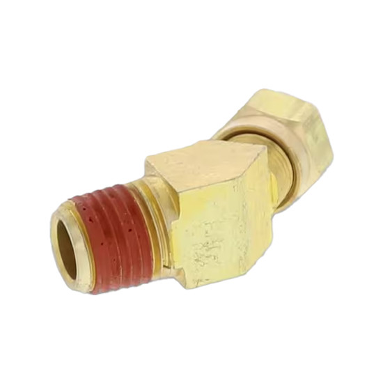 Air Brake Tube Fitting - 45 Degree Male Elbow 1/4 x 1/4 Inch