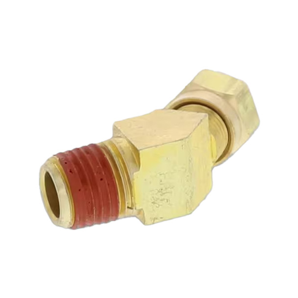 Air Brake Tube Fitting - 45 Degree Male Elbow 1/4 x 1/4 Inch