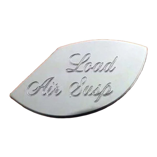 Large 1/3 Inch SS Moon Shaped Load Air Suspension Gauge Emblem For 2 Inch Isspro Gauge