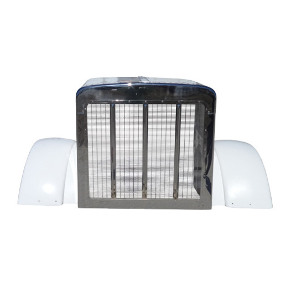 BESTfit Fiberglass Hood W/ Grille & Fenders Replaces 13-03553, L29-6062 For Peterbilt 379 127 BBC