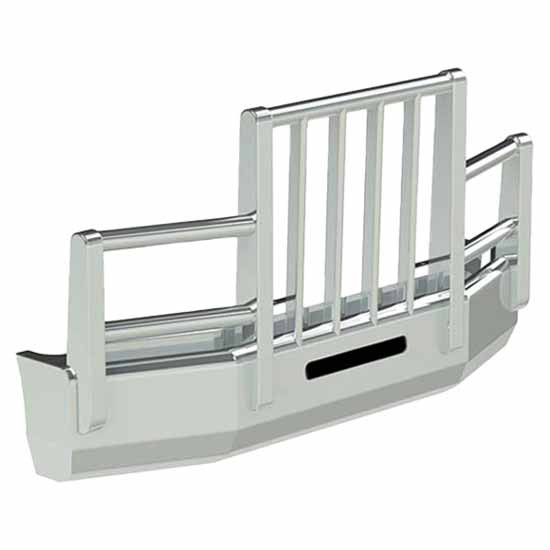 Herd Aero Grille Guard Vertical 4 Post, Slam Latch For Kenworth