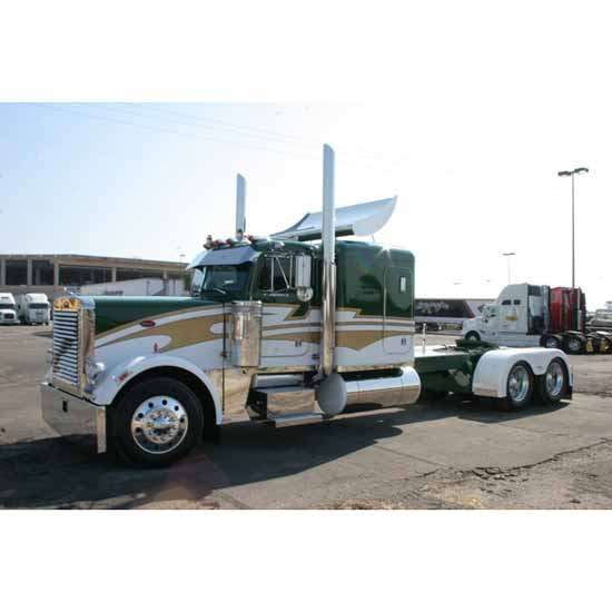 Jones Performance 68 Inch Fiberglass Hood For Peterbilt 379 127 BBC