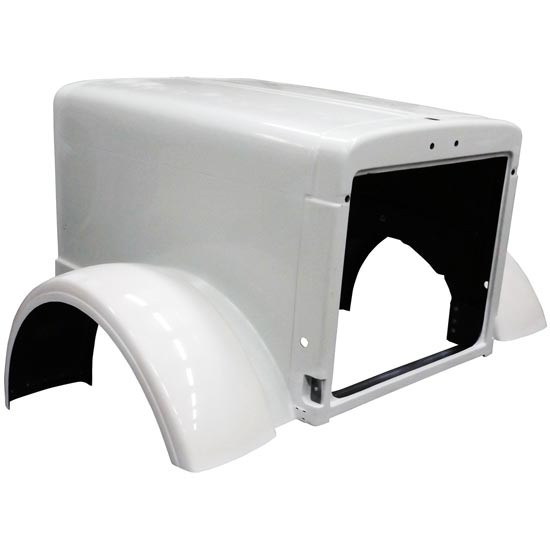 Jones Performance 68 Inch Fiberglass Hood For Peterbilt 379 127 BBC