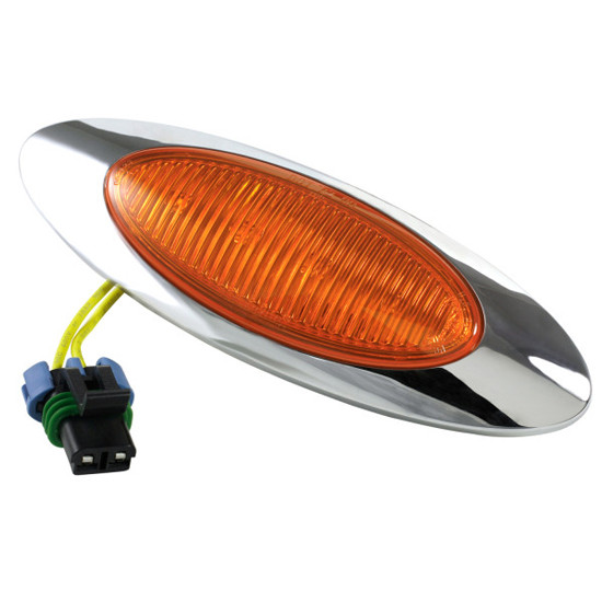 Grote M1 Series Clearance Marker Light With Metripack Plug - Amber LED / Amber Lens