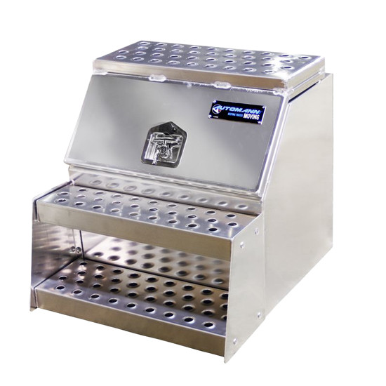 Aluminum Large Mouth Step Box- 24 X 25 X 28 Inch