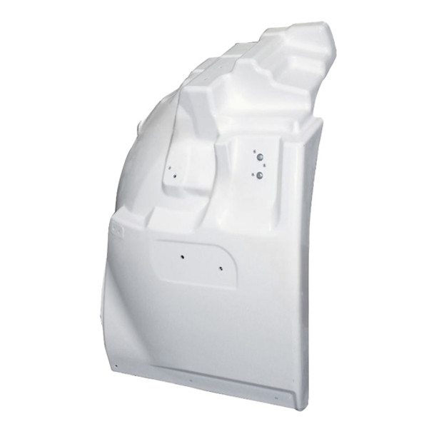 Extension Fender, Passenger Side For Hino 238, 258, 268, 338 Extension Fender, Passenger Side For Hino 238, 258, 268, 338