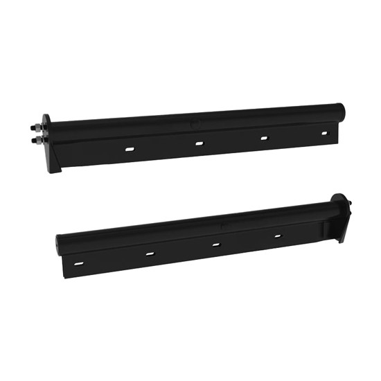 30.25 Inch Black Straight Mud Flap Hanger Kit , 1.125 Inch Mounting Bolts