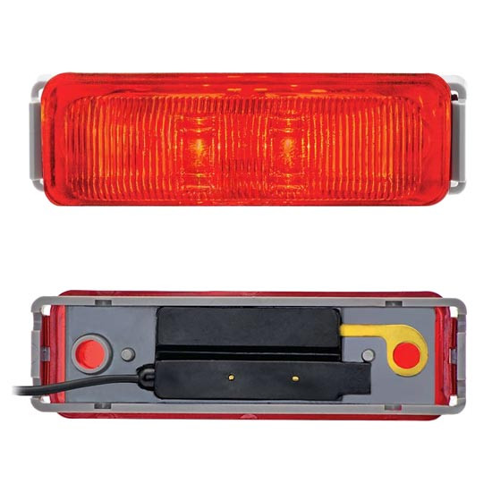 4 Inch Rectangular Red Marker Light LED Kit