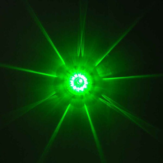 Star Burst Series Watermelon Stop, Turn & Tail Auxiliary Light -  Red To Green LED / Clear Lens