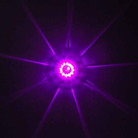 Star Burst Series Watermelon Stop, Turn & Tail Auxiliary Light -  Red To Purple LED / Clear Lens