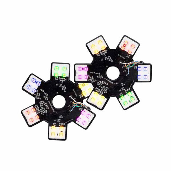 5 Inch Multi-Color Breather Lights 24 Diode - Pair