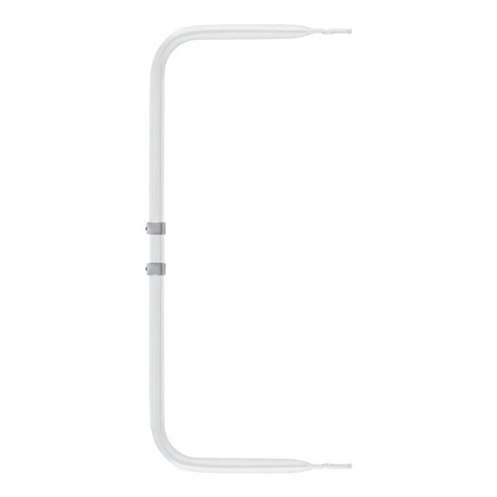 20 to 32 X 9.25 Inch Mirror Loop - White Powder Coat
