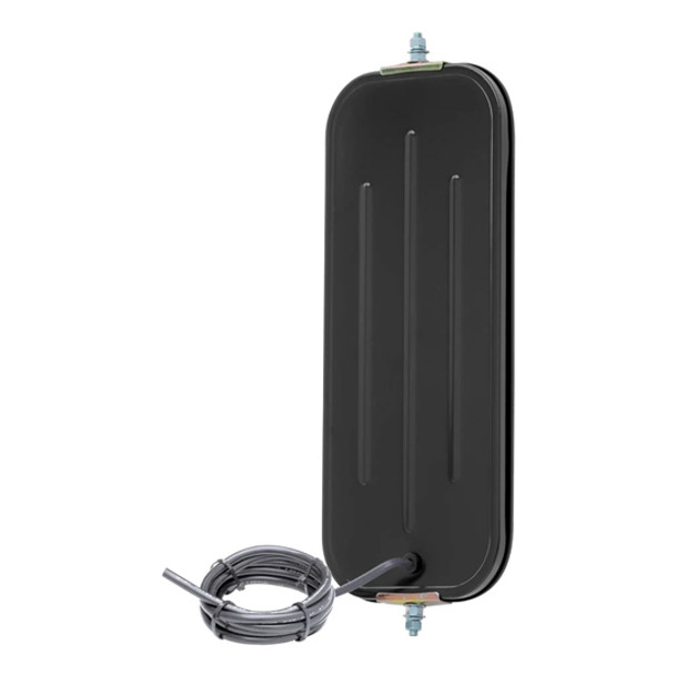 Flat Rib Back West Coast Mirror Head Black Heated Flat Rib Back West Coast Mirror Head Black Heated