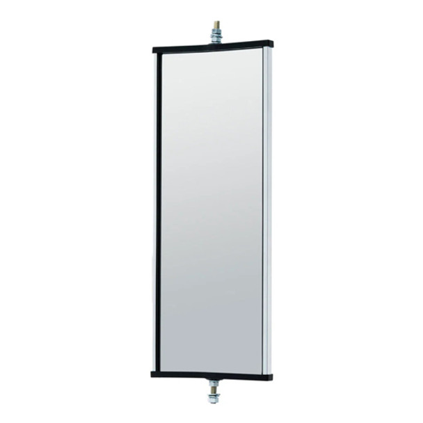 Economy West Coast Mirror Head Back Mirror 5/16 Inch Thru Rod And Plastic Ends