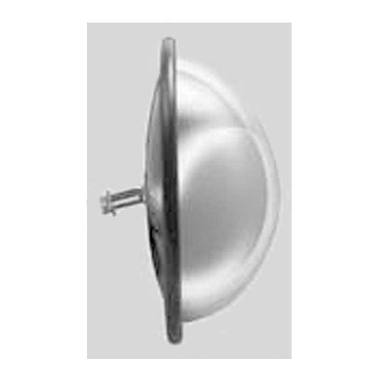 8 Inch Full Bubble Convex Mirror, Center Mount - Stainless Steel