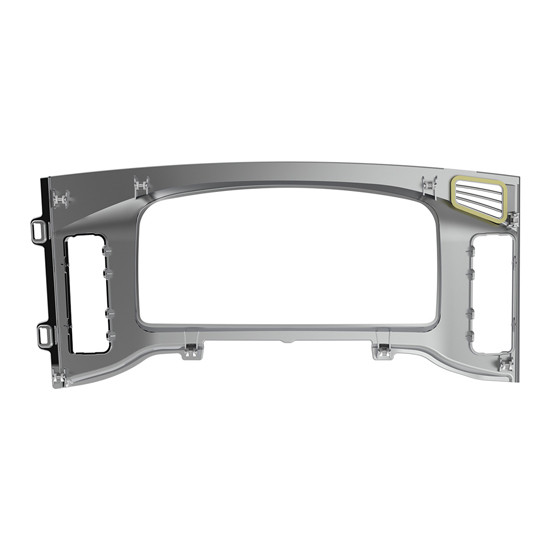 Chrome Center Dash Instrument Bezel A22-73782-000 For Freightliner Cascadia 2018 - 2023