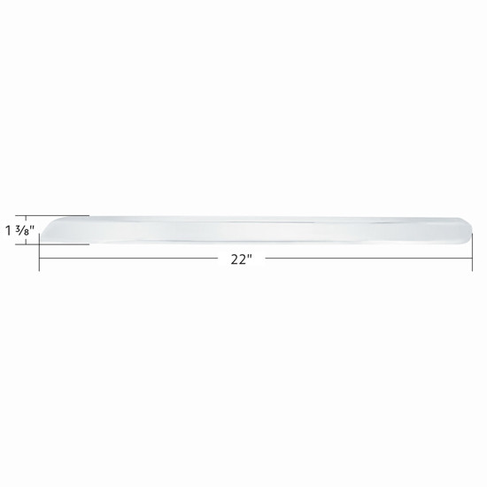 Chrome Plastic Center Dash Lower Panel Edge Trim For Freightliner Cascadia 2018 - 2023