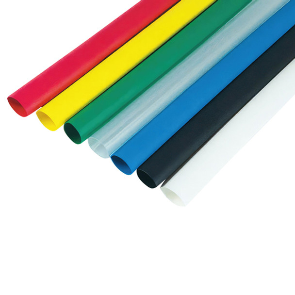 4 Inch Black Heat Shrink Tubing 1/2, 3/4, & 1 Inch - 8 Pack