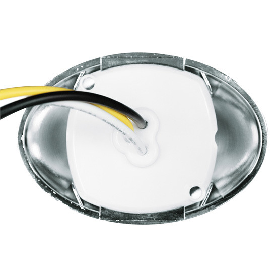 Double Fury Mini Oval Light - Amber To Red LED / Clear Lens