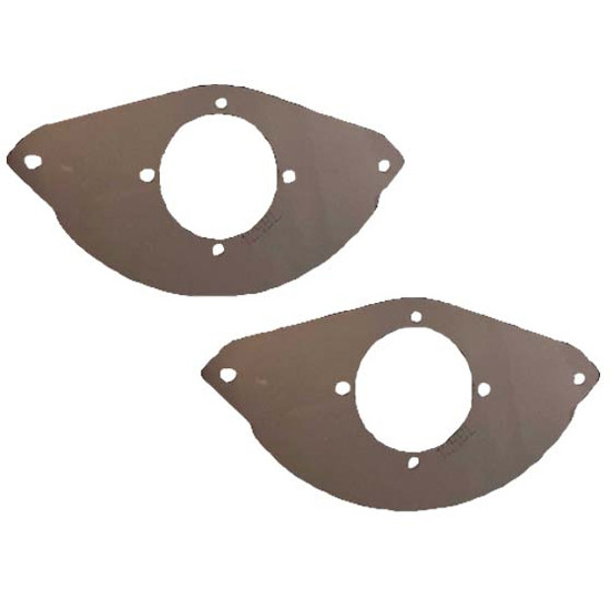 8.5 X 4.5 304 SS Exterior Under Sleeper Corner Bracket With 1 Watermelon Light Hole For Peterbilt