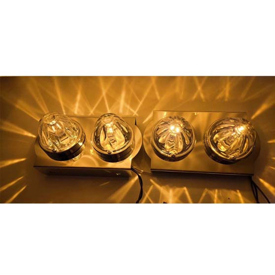 Front Mount Mirror Light Bracket With 2 Watermelon Light Holes For Peterbilt 579