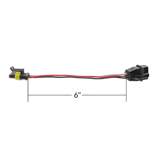 3-Pin to 3-Prong Light Adapter With 6 Inch Pigtail - 10 Pack