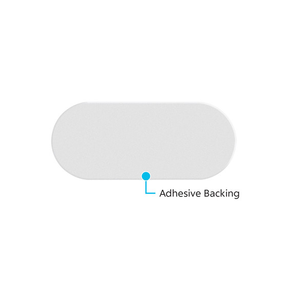4 X 2 Inch Red Oval Quick Mount Reflector- 20 Pack