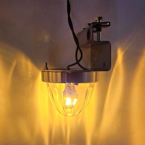 SS Downward Facing Frame Clamp Bracket With 1 Watermelon Light Hole