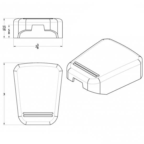 Chrome Diagnostic Plug Cover For Peterbilt