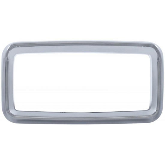 Chrome Center Dash Bezel W/ Visor For Peterbilt
